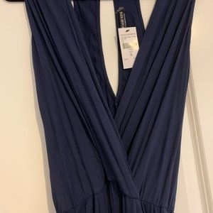 Navy Wide Leg Jumpsuit